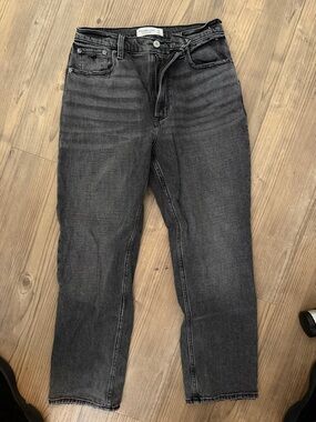 Abercrombie & Fitch Charcoal Straight Jeans